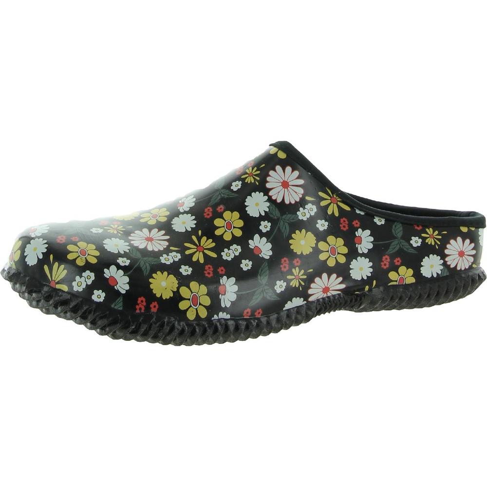 Western Chief Black Floral Clogs